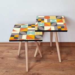Hanah Home Mesas Nido Multicolor (2 Piezas)